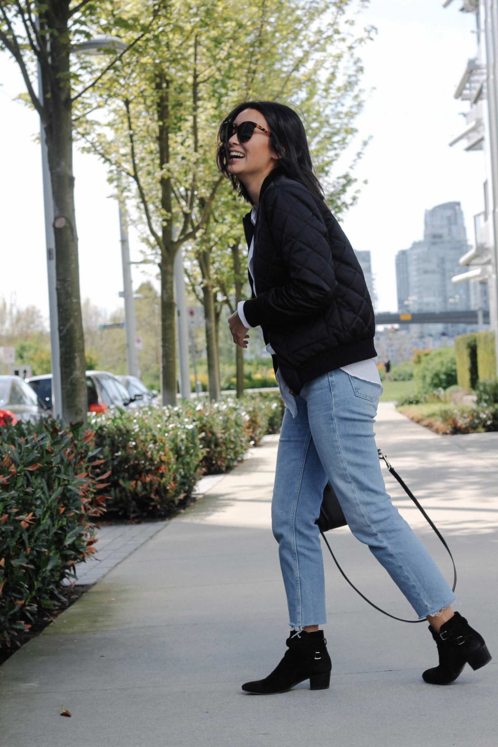 what the fung quilted bomber flattering denim slp booties celine nano equipment blouse